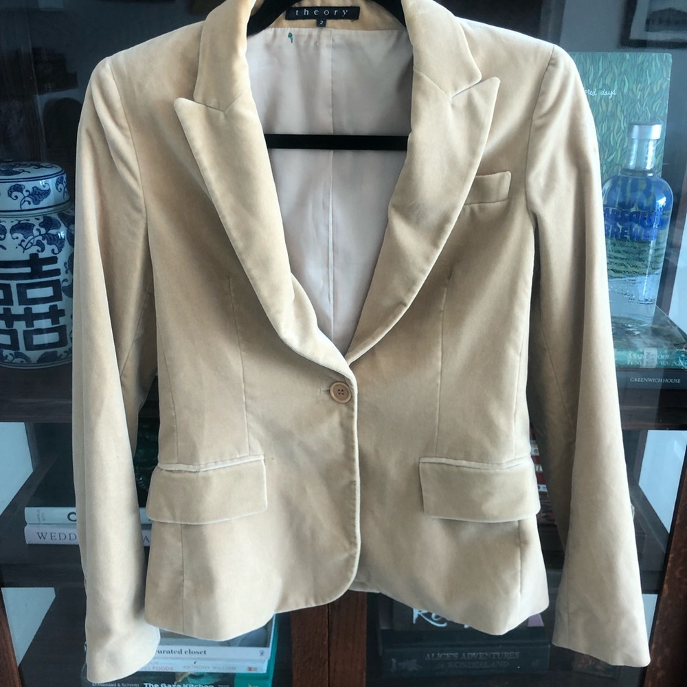 Theory Structured Velvet Blazer